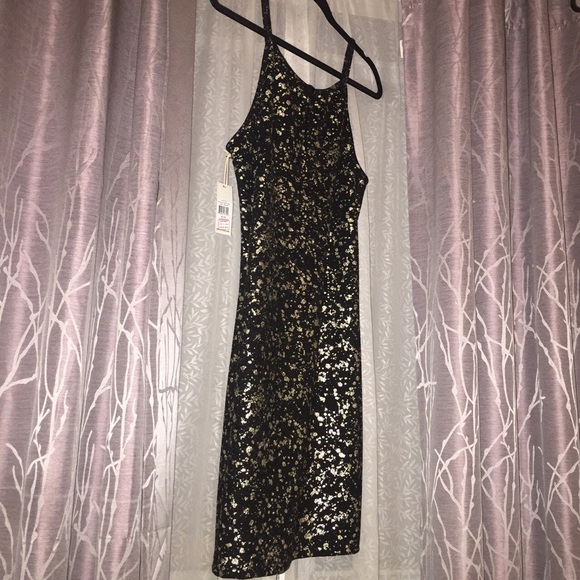 Black & Gold Slinky Lure Dress✨ (Dex) - Picture 3 of 4